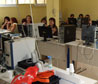 Ponente y alumnos durante el Taller: Actividades de estimulacin en el ordenador utilizando la cmara web.